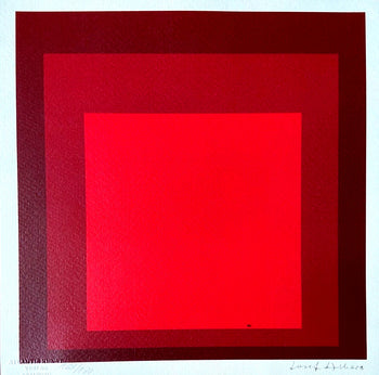 Josef Albers Lithograph Certified Numbered By