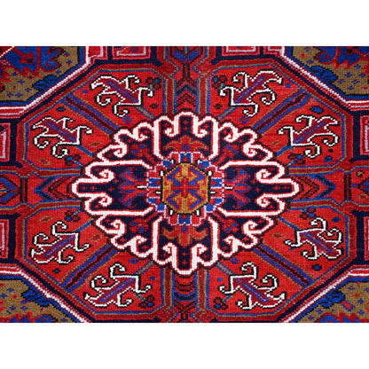 10'X12'9" Goji Berry Red 100% Wool Tribal Weaving Vintage Oriental Rug