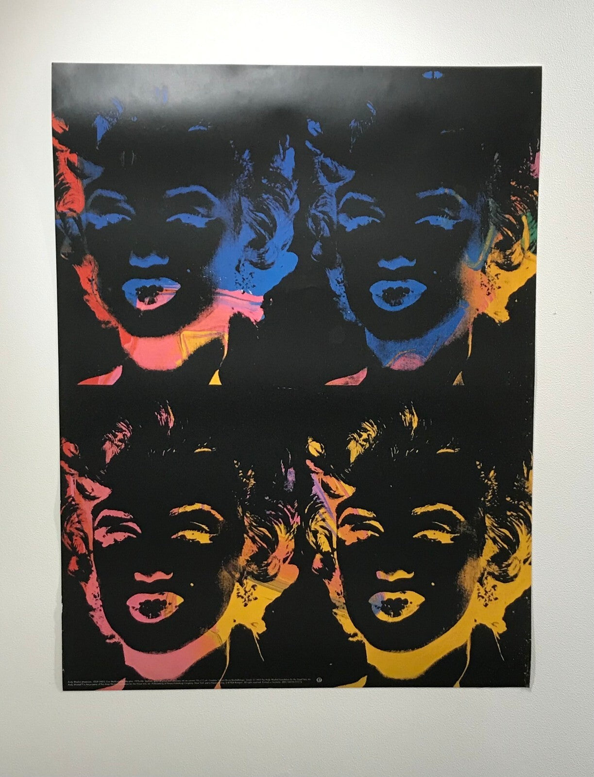 1993 Andy Warhol Montreal Museum of Fine Arts Exhibition Poster 4 Marilyns