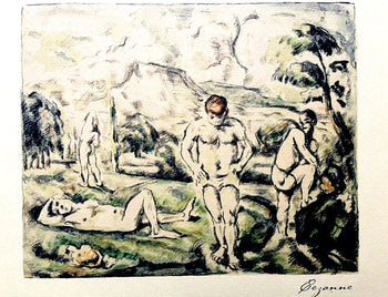 Paul Czanne Lithograph Coa Mourlot 1935 Signed Published Gauguin