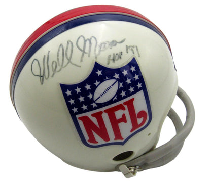 Wellington Mara Hof New York Giants Autographed/Signed Mini Helmet Jsa 201582