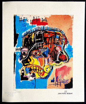 Jean-Michel Basquiat Lithograph Coa Signed Numbered 180
