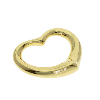 Gold TIFFANY&Co. Open Heart Medium TOP Pendant top K18 Yellow