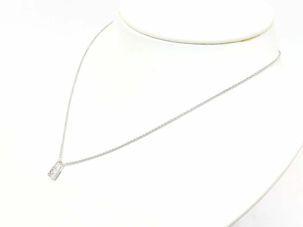 Louis Vuitton Q93560 Diamond Lockit Xs Pendant Necklace K18Wg