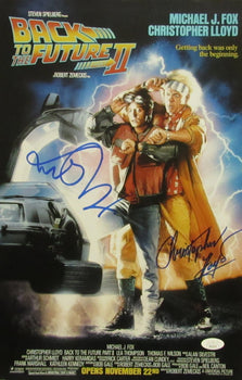 Michael J Fox/Christopher Lloyd Sign/Auto 11X17