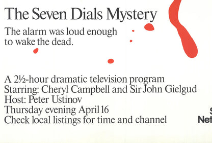 IVAN CHERMAYEFF The Seven Dials Mystery 46" x 30" Offset Lithograph Contemporary