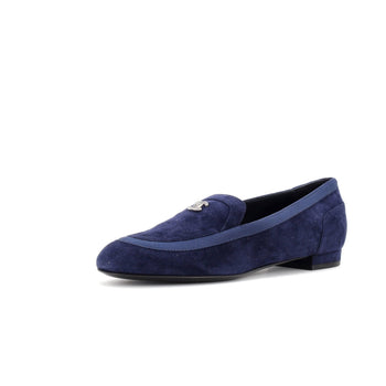 Chanel Women'S Cc Loafers Suede