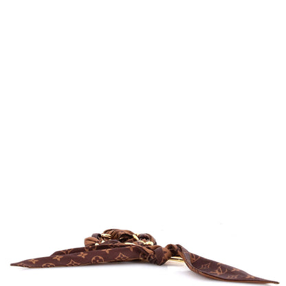 Louis Vuitton Chain Foulard Bag Charm Metal And Monogram Silk