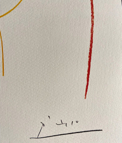 Pablo Picasso Lithograph Coa Signed In Pen