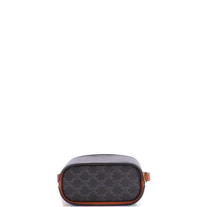 Celine Lunch Box Bag Triomphe Coated Canvas