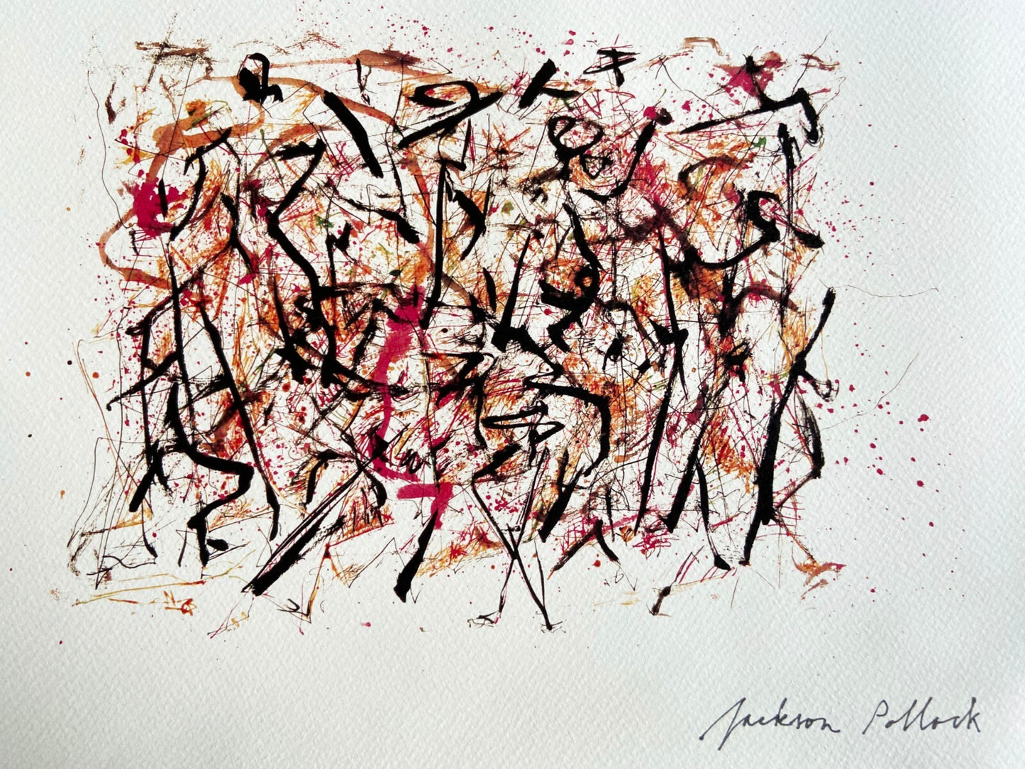 Jackson Pollock Lithograph Guggenheim Museum Coa Signed Op Numbered