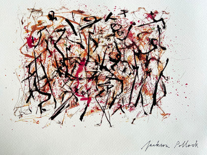 Jackson Pollock Lithograph Guggenheim Museum Coa Signed Op Numbered