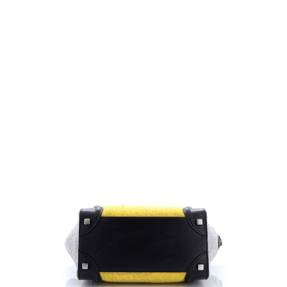 Celine Tricolor Luggage Bag Felt Micro