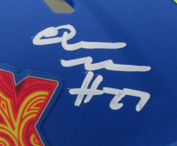Quinyon Mitchell Signed/Auto Blue Super Bowl Lix
