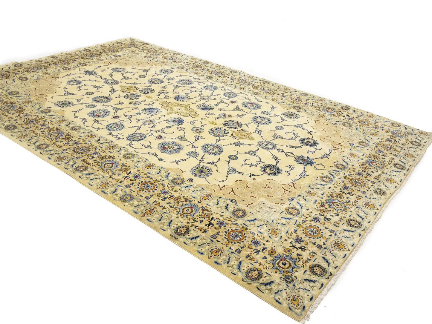 Semi-Antique Vintage Signed Handmade Wool Rug