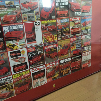 Rare Ferrari F50 Oversized Poster Custom-Made Framed Not For Sale Motor Magazine