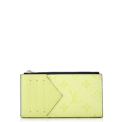 Louis Vuitton Coin Card Holder Monogram Taigarama