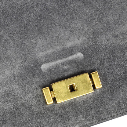 Saint Laurent Bellechasse Shoulder Bag Suede And Leather Medium