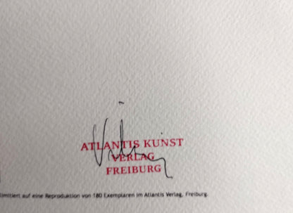 Keith Haring Lithograph From An Painting Coa