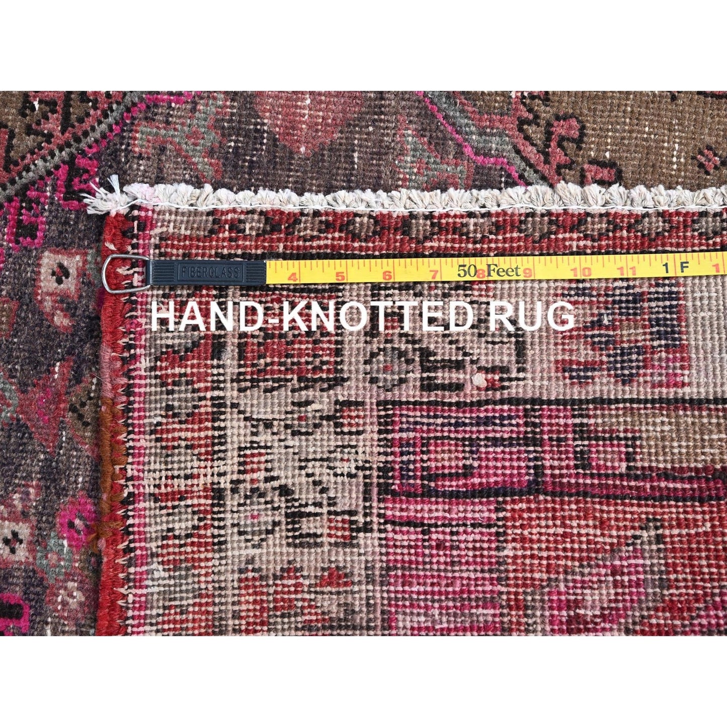 3'6"X10'9" Multicolored Soft Wool Zoroastrian Heris Runner Oriental Rug