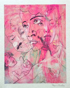 Francis Picabia Lithograph Coa Numbered A Hand, Pencil, Stamped