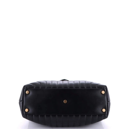 Saint Laurent Loulou Shoulder Bag Matelasse Chevron Leather Large