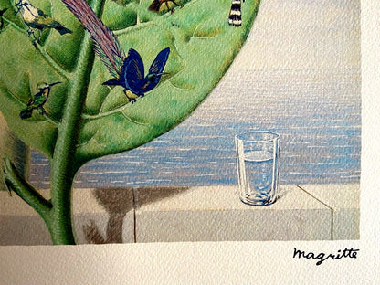 Ren Magritte Lithograph Coa Signed Numbered Limited Rare