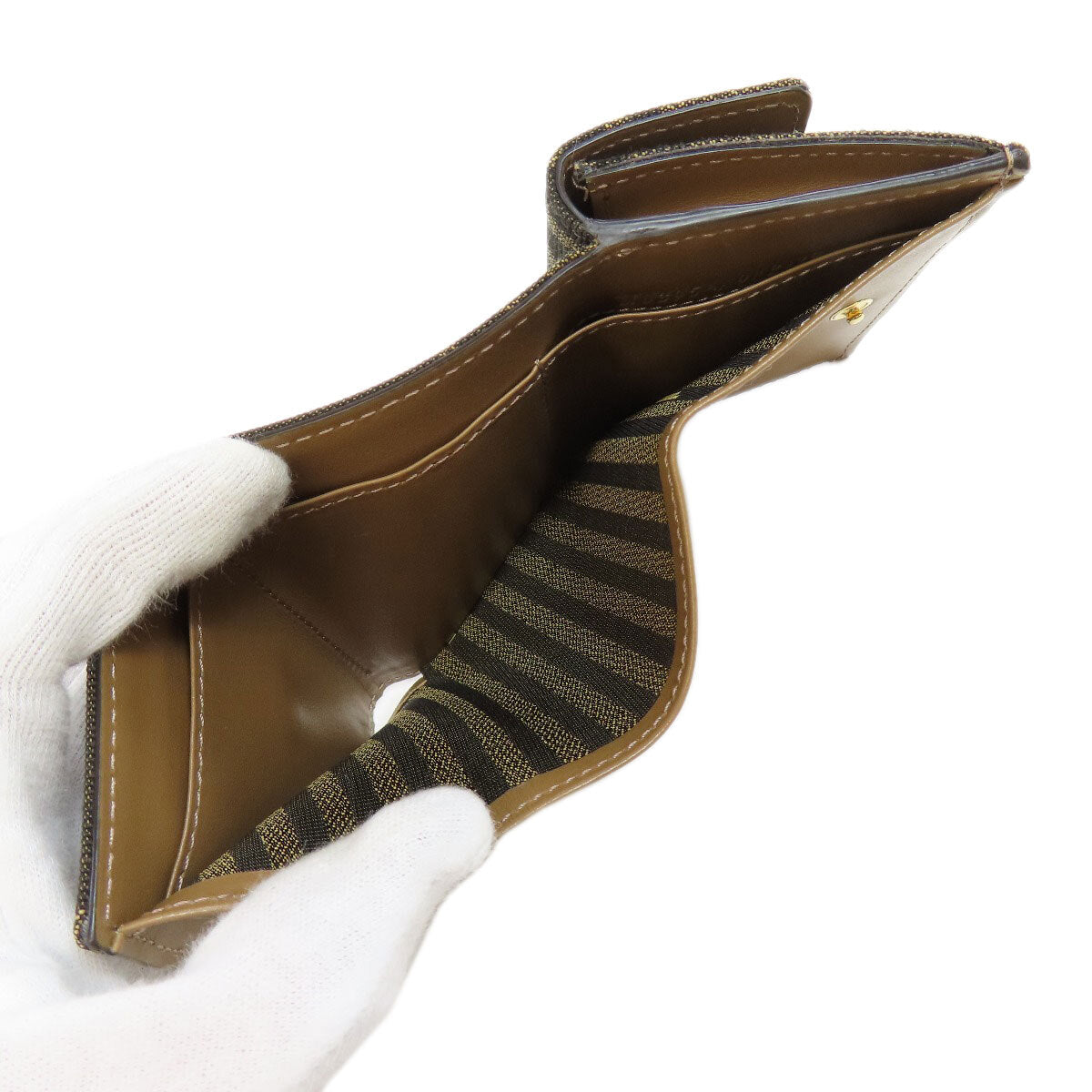 FENDI   Bifold Wallet with Coin Pocket Zucca