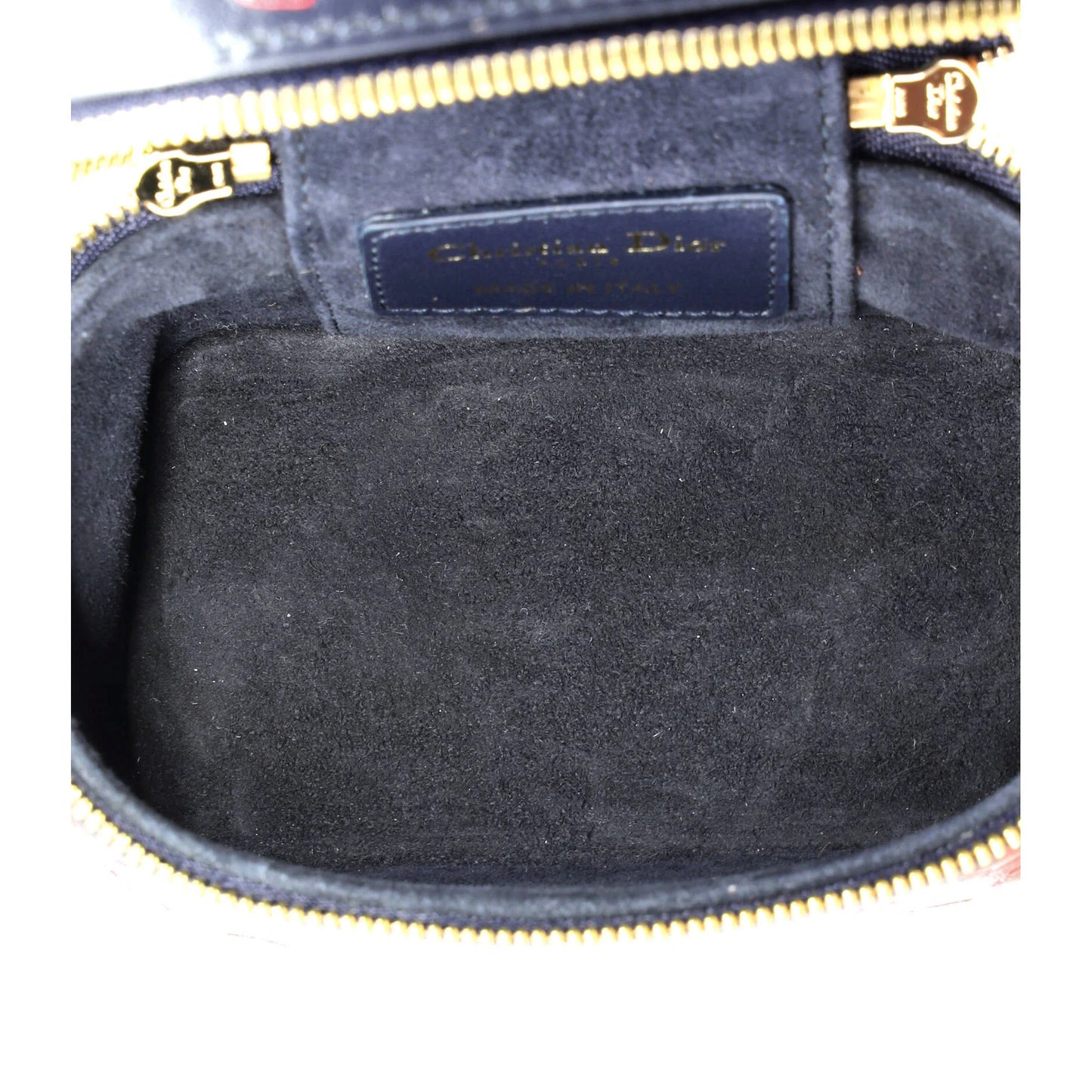Christian Dior Lady Dior Vanity Case Printed Leather Micro