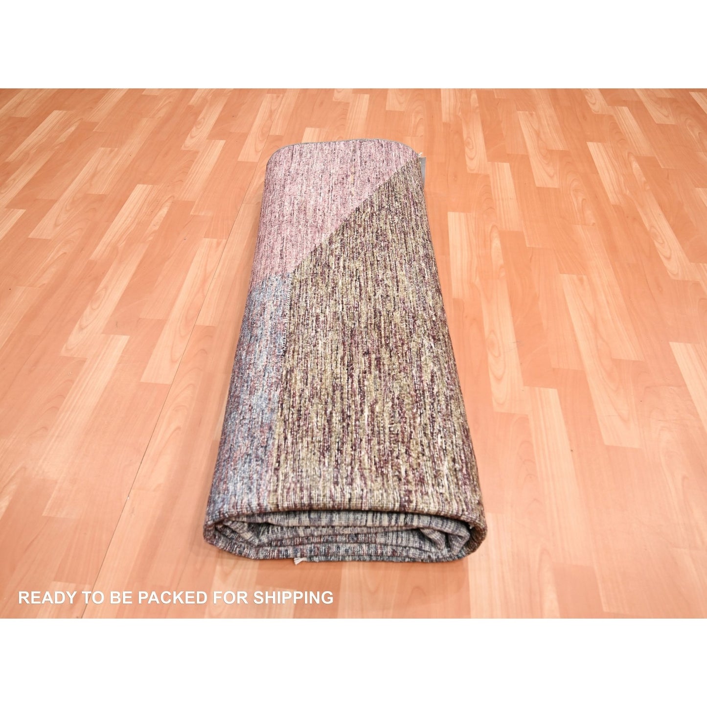 8'X10' Gray Bauhaus And Mid Century Inspired Hand Knotted Modern Wool Rug