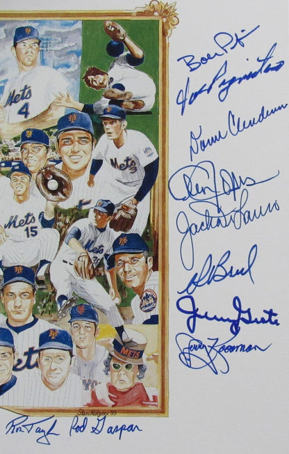 1969 Mets Team Signed (17) 11X14 Kotzen Litho
