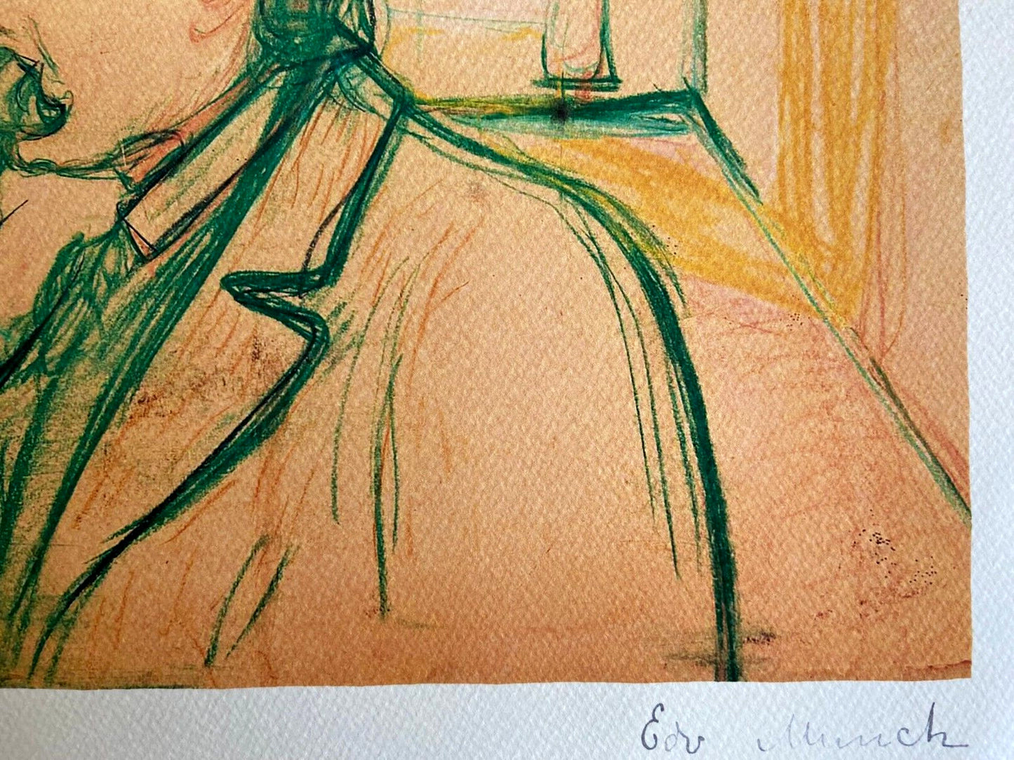 Edvard Munch "Friedrich Nietzsche" Signed Coa