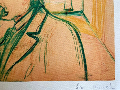 Edvard Munch "Friedrich Nietzsche" Signed Coa