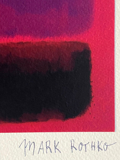 Mark Rothko Lithograph Coa Signature Stamp