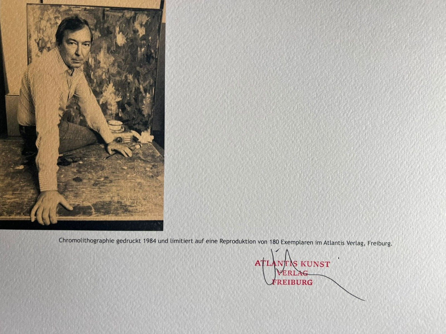 Jasper Johns Lithograph Coa Signed Op Numbered By Hand -180 Exe