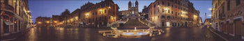 Emmanuele Brambilla Rome, Panoramic View Of Piazza Di Spagna,