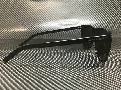 SAINT LAURENT SL431 SLIM 001 Black Rectangle 57 mm Men's Sunglasses