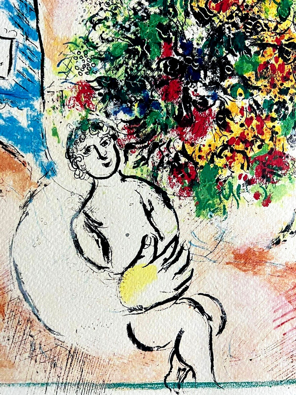 Marc Chagall Lithograph Coa Signed Op Numbered