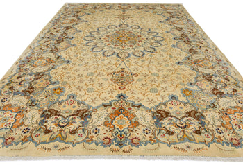 Handmade Semi-Antique Oriental Rug Beige