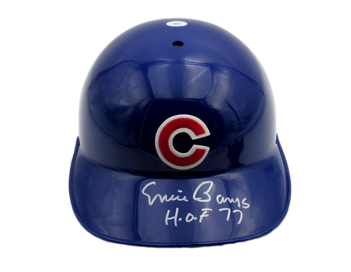 Ernie Banks Hof Signed/Insc Mlb Batting Helmet