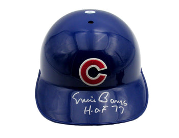 Ernie Banks Hof Signed/Insc Mlb Batting Helmet
