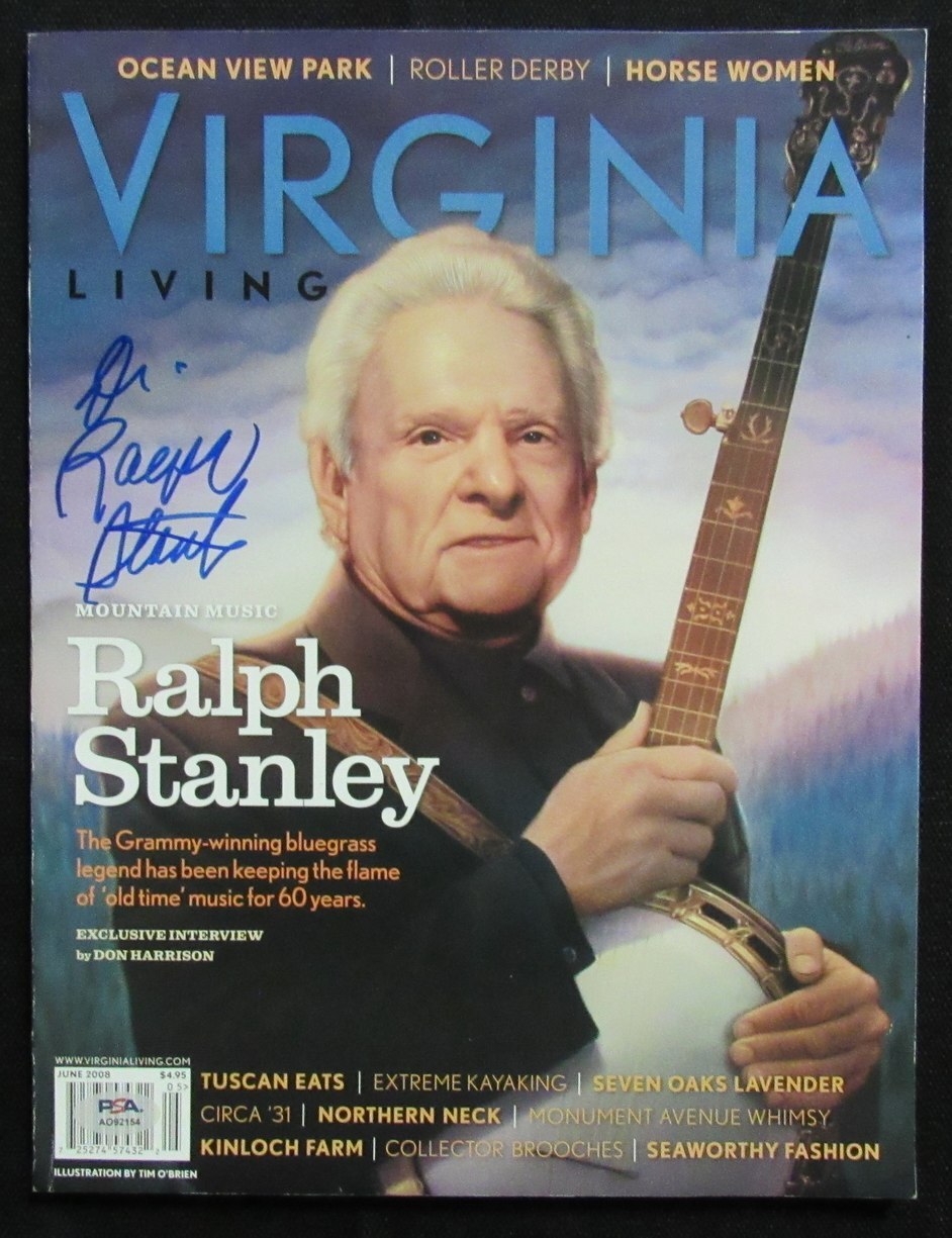 Dr. Ralph Stanley Signed/Auto June 1980 Virginia Living Magazine Psa/Dna 193929