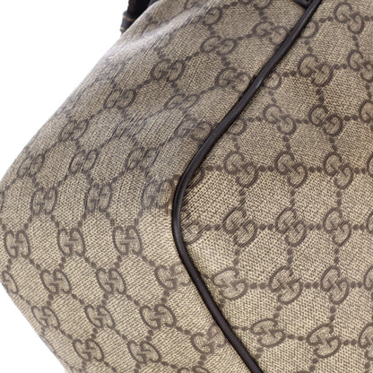 Gucci Front Zip Camera Bag Gg Coated Canvas Large