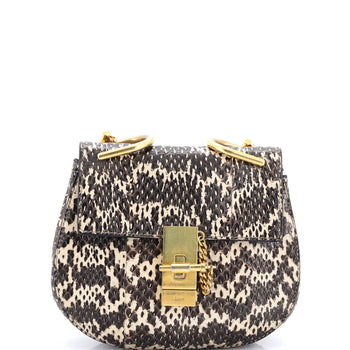 Chloe Drew Crossbody Bag Python Mini