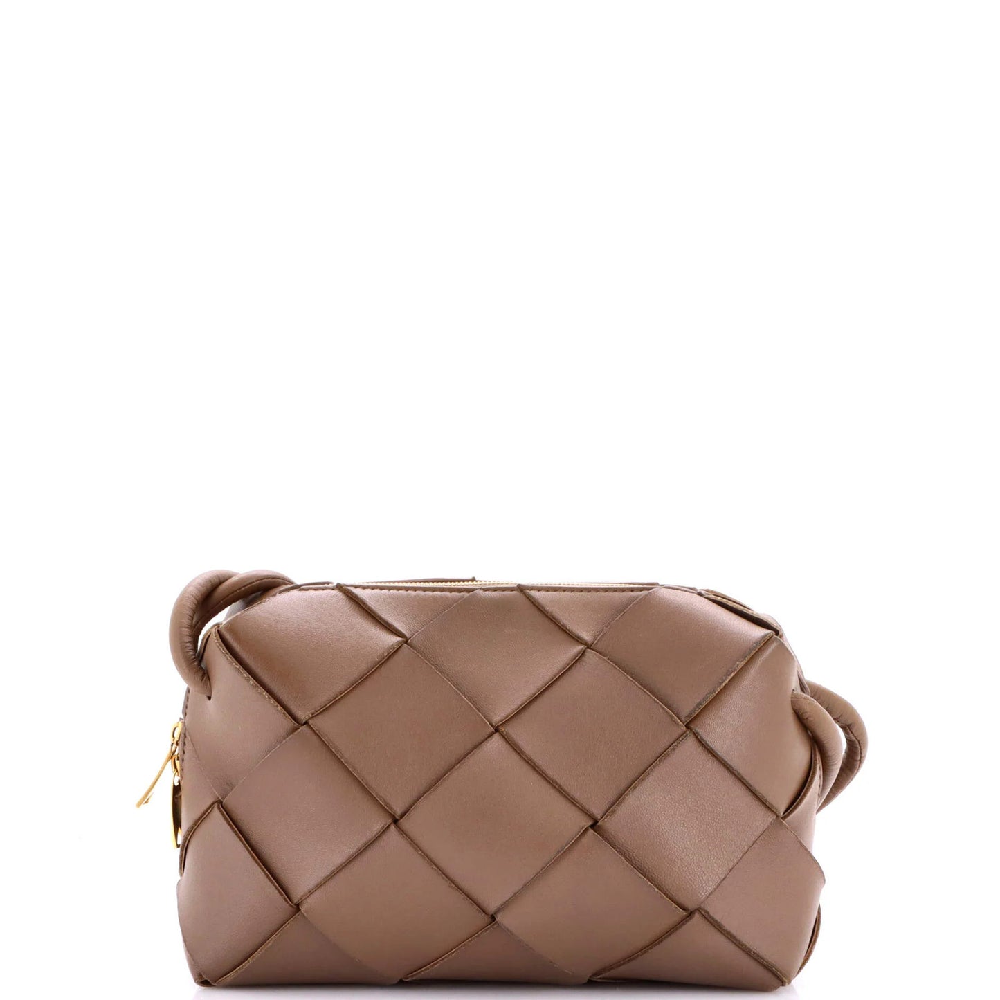 Bottega Veneta Cassette Camera Crossbody Bag Maxi Intrecciato Leather Small