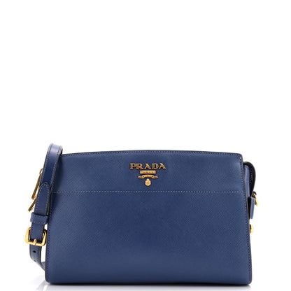Prada Esplanade Crossbody Bag Saffiano With City Calf Small