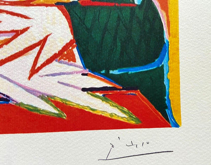 Pablo Picasso Lithograph Coa Signed Numbered 180 Ex (Joan:Mir)