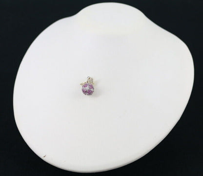 QVC Pendant Pink Sapphire 1.23ct Diamond 0.30ct