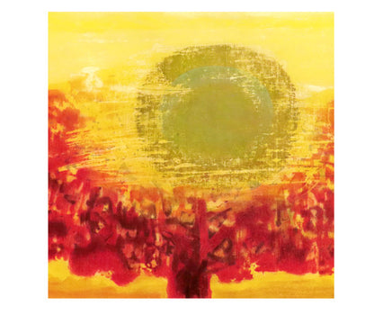 Joichi Hoshi "Sunset on the Red Tree" Woodblock Edition, Autographed and Framed