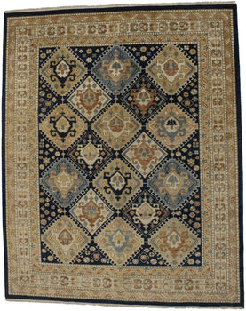 Rare Handmade Kazak Tribal Oriental Rug Geometric